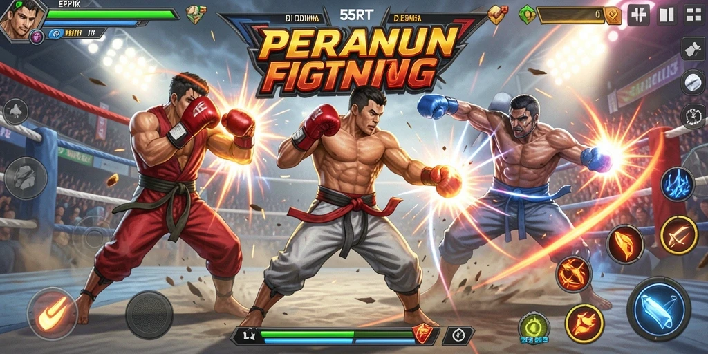 Tampilan gameplay 55RT yang penuh aksi dan ketegangan.