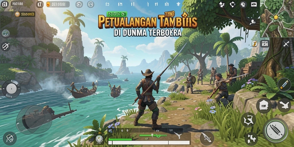 Tangkapan layar utama dari gameplay Open World 8055.