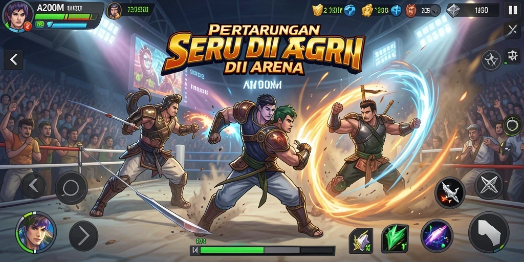 Tampilkan aksi pertarungan mendebarkan di A200M.