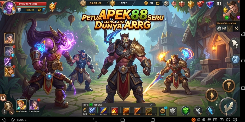 Tampilan gameplay ARPG APEK88 yang mengasyikkan.