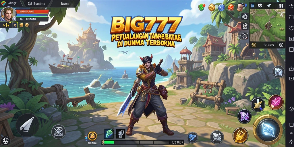 Tampilan gameplay epik di dunia terbuka BIG777.