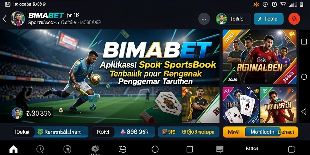 Tampilan gameplay interaktif dan taruhan langsung pada BIMABET.