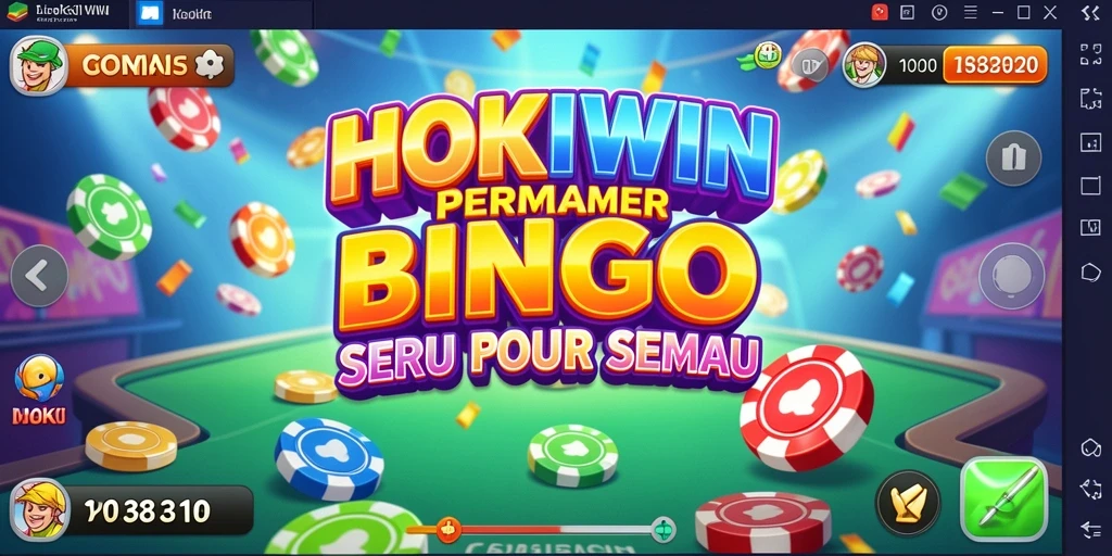 Gameplay seru HOKIWIN yang penuh kegembiraan saat bermain Bingo.