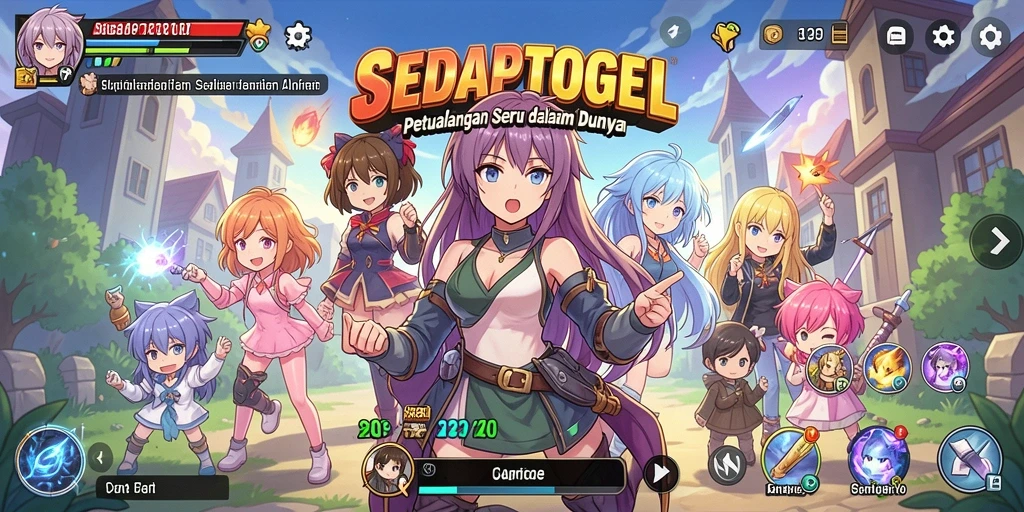 Tangkapan layar SEDAPTOGEL menampilkan karakter anime yang sedang dalam aksi.