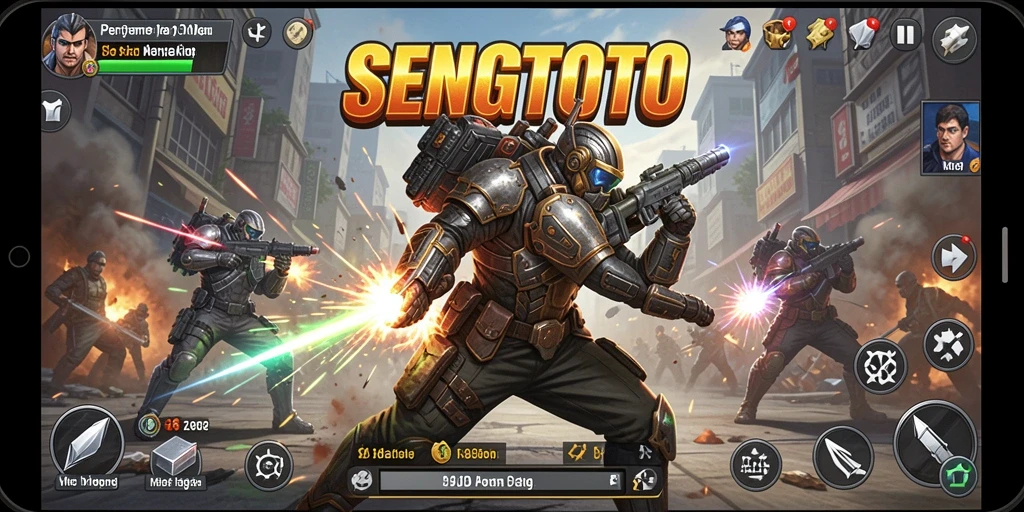Screenshot gameplay <strong>SENGTOTO</strong> yang menunjukkan aksi seru dan menegangkan.