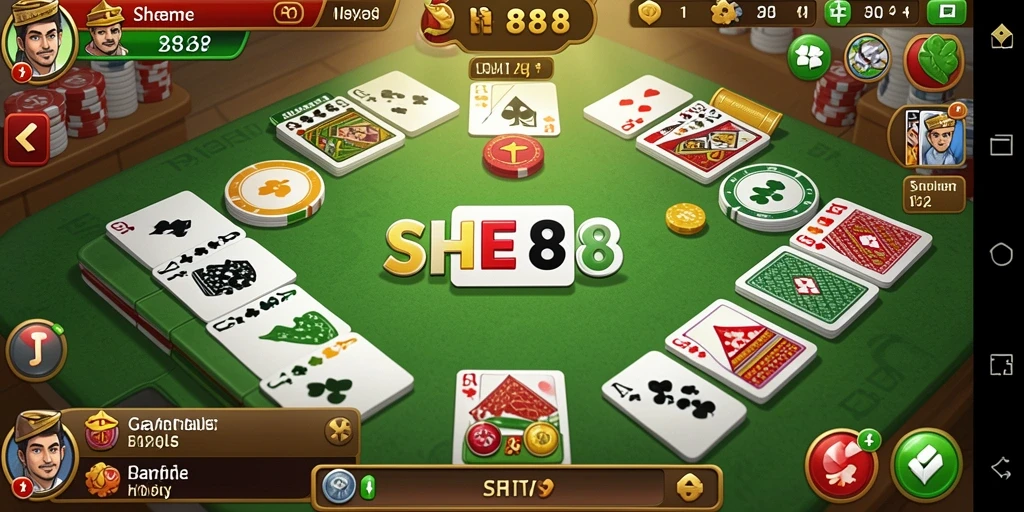 Gambaran menakjubkan dari gameplay Gaple di SHE888.