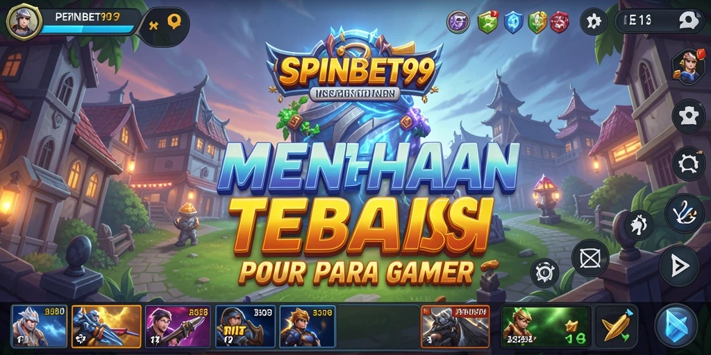 Tampilan gameplay SPINBET99 dengan menara dan musuh yang seru.