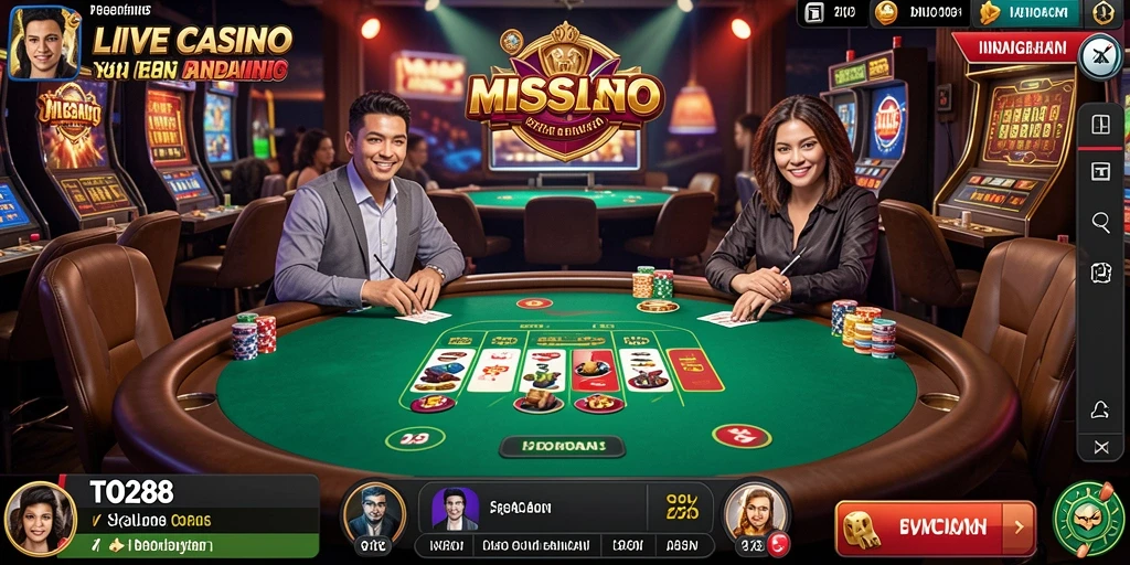 Tampilan menarik dari gameplay Live Casino TO288 dengan dealer profesional.