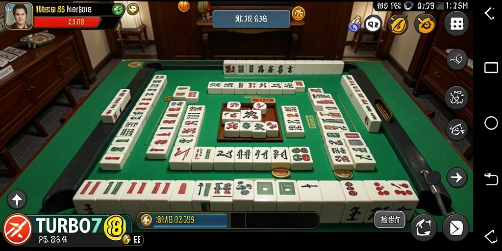 Screenshot gameplay TURBO78 menampilkan tantangan Mahjong yang mengasyikkan.
