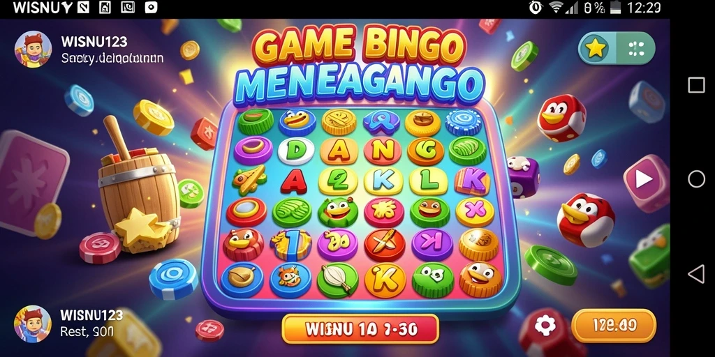 Tampilan gameplay Bingo dari WISNU123 yang seru dan interaktif.
